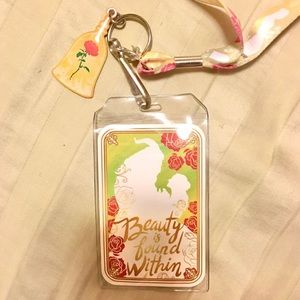 Beauty and the beast Disney lanyard